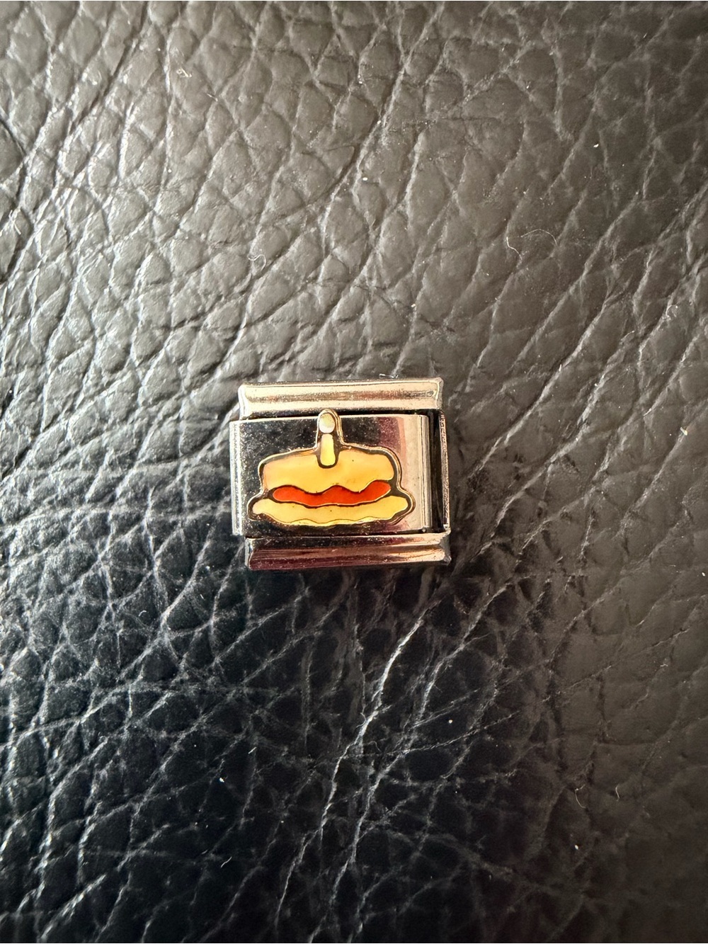 Birthday Cake Stainless Steel Italian Charm Link